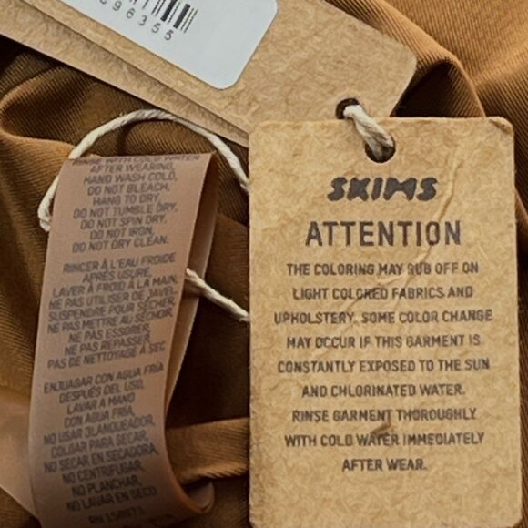 SKIMS Swim Sleeveless One Piece Almond 4X - Picture 12 of 14